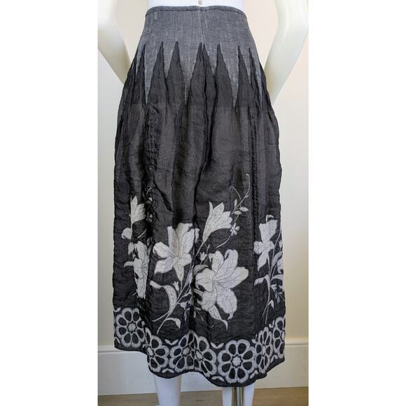 Anthropologie Lapis Convertible Smocked Tube Dress / Skirt OS Boho Floral Midi - Picture 6 of 9